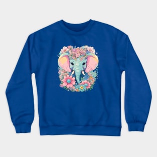 Cute Elephant Crewneck Sweatshirt